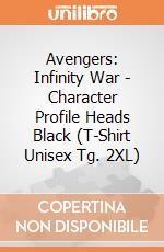 Avengers: Infinity War - Character Profile Heads Black (T-Shirt Unisex Tg. 2XL) gioco