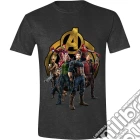 Avengers: Infinity War - Characters Posing Anthracite Melange (T-Shirt Unisex Tg. M) giochi
