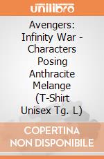 Avengers: Infinity War - Characters Posing Anthracite Melange (T-Shirt Unisex Tg. L) gioco