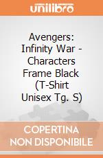 Avengers: Infinity War - Characters Frame Black (T-Shirt Unisex Tg. S) gioco