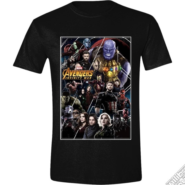 Avengers: Infinity War - Characters Frame Black (T-Shirt Unisex Tg. L) gioco