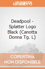 Deadpool - Splatter Logo Black (Canotta Donna Tg. L) gioco