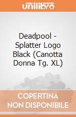 Deadpool - Splatter Logo Black (Canotta Donna Tg. XL) gioco