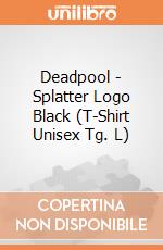 Deadpool - Splatter Logo Black (T-Shirt Unisex Tg. L) gioco