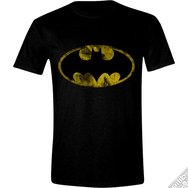 Batman - Heavy Destressing Logo Black (T-Shirt Unisex Tg. S) gioco di TimeCity