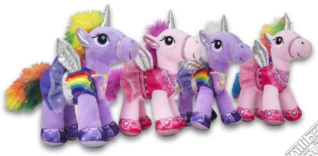 Unicorni Ali Argento 20Cm - 4Ass - Super Soft gioco di Pts