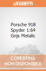 Porsche 918 Spyder 1:64 Grijs Metalic gioco di Bburago
