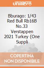 Bburago: 1/43 Red Bull Rb16B No.33 Verstappen 2021 Turkey (One Suppli gioco