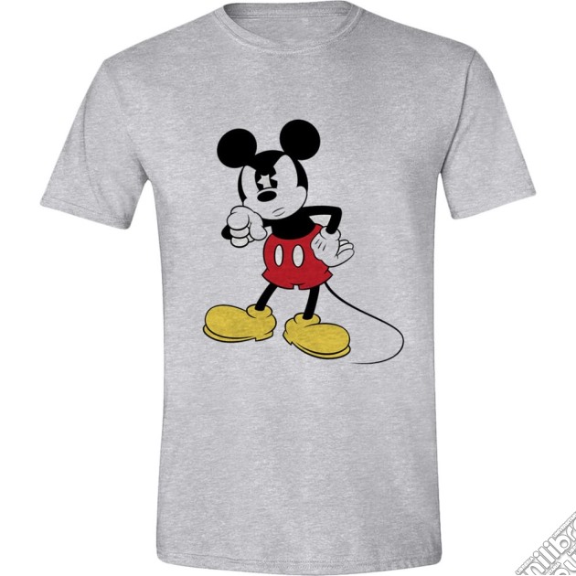 Disney: Mickey Mouse - Angry Face Sports Grey (T-Shirt Unisex Tg. M) gioco di Terminal Video