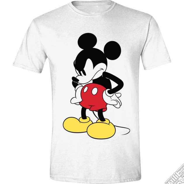 Disney: Mickey Mouse - Mad Face White (T-Shirt Unisex Tg. L) gioco di Terminal Video