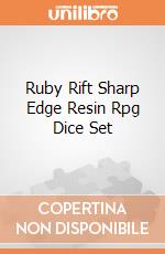 Ruby Rift Sharp Edge Resin Rpg Dice Set giochi