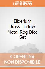 Elixerium Brass Hollow Metal Rpg Dice Set giochi