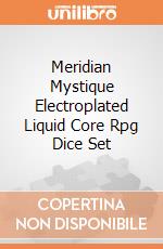 Meridian Mystique Electroplated Liquid Core Rpg Dice Set giochi