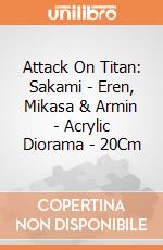 Attack On Titan: Sakami - Eren, Mikasa & Armin - Acrylic Diorama - 20Cm giochi