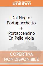 Dal Negro: Portapacchetto + Portaccendino In Pelle Viola giochi
