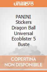 PANINI Stickers Dragon Ball Universal Ecoblister 5 Buste gioco di CAR