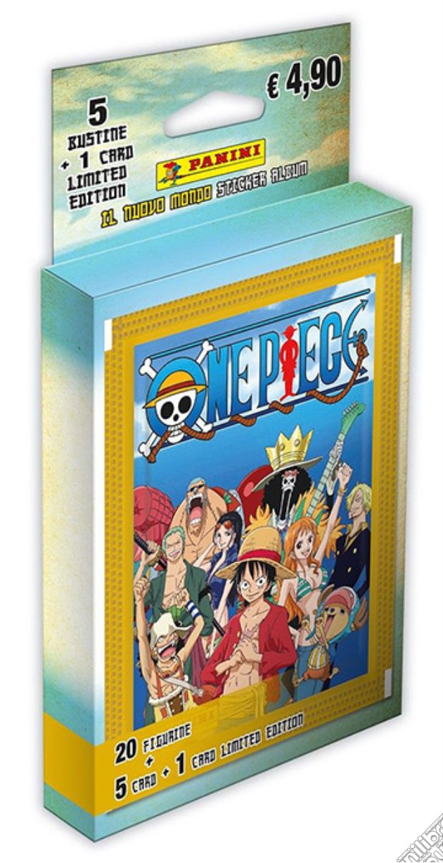 PANINI Stickers One Piece Ecoblister 5 Buste gioco di CAR