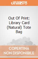 Out Of Print: Library Card (Natural) Tote Bag giochi
