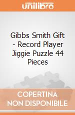 Gibbs Smith Gift - Record Player Jiggie Puzzle 44 Pieces giochi