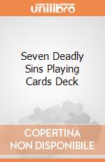 Seven Deadly Sins Playing Cards Deck giochi