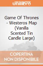 Game Of Thrones - Westeros Map (Vanilla Scented Tin Candle Large) gioco di Insight