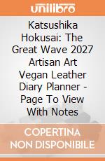 Katsushika Hokusai: The Great Wave 2027 Artisan Art Vegan Leather Diary Planner - Page To View With Notes giochi