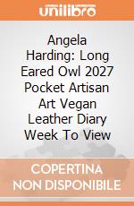 Angela Harding: Long Eared Owl 2027 Pocket Artisan Art Vegan Leather Diary Week To View giochi