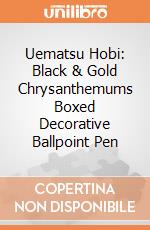 Uematsu Hobi: Black & Gold Chrysanthemums Boxed Decorative Ballpoint Pen giochi