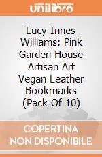 Lucy Innes Williams: Pink Garden House Artisan Art Vegan Leather Bookmarks (Pack Of 10) giochi