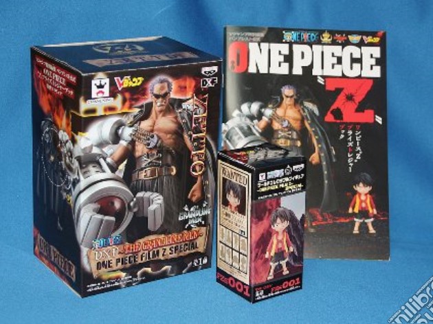 One Piece Z Prize Treasure Book + 2 Figure Ltd Ed gioco di Banpresto