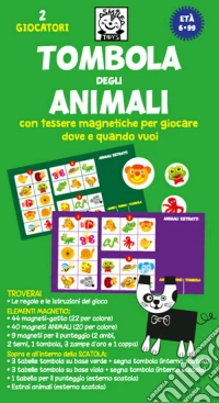 Tombola degli animali con tessere magnetiche per giocare dove e quando vuoi giochi