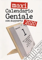 Calendario geniale 2020 maxi. Leggi le frasi filosofiche. Con supporto in legno naturale da tavolo o appendibile