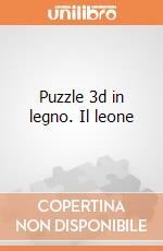 Puzzle 3d in legno. Il leone gioco