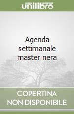 Agenda settimanale master nera libro
