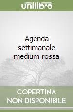 Agenda settimanale medium rossa libro