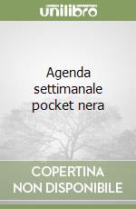 Agenda settimanale pocket nera libro
