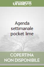 Agenda settimanale pocket lime libro