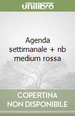 Agenda settimanale + nb medium rossa libro