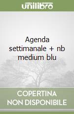 Agenda settimanale + nb medium blu libro