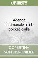 Agenda settimanale + nb pocket gialla libro