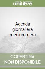 Agenda giornaliera medium nera libro