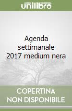 Agenda settimanale 2017 medium nera libro