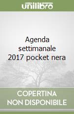 Agenda settimanale 2017 pocket nera libro