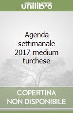 Agenda settimanale 2017 medium turchese libro