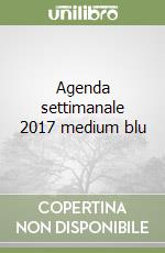 Agenda settimanale 2017 medium blu libro