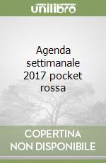 Agenda settimanale 2017 pocket rossa libro