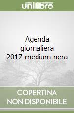 Agenda giornaliera 2017 medium nera libro