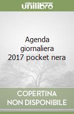Agenda giornaliera 2017 pocket nera libro
