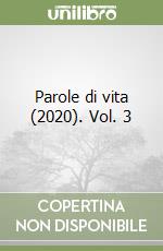 Parole di vita (2020). Vol. 3 libro