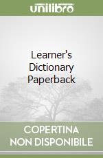 Learner's Dictionary Paperback libro